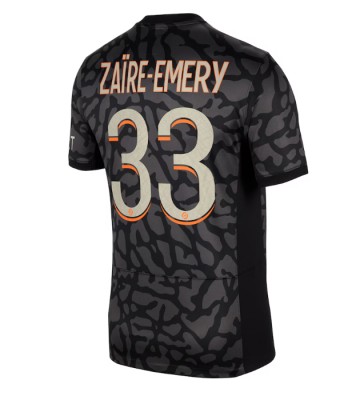 Paris Saint-Germain Warren Zaire-Emery #33 Tercera Equipación 2023-24 Manga Corta